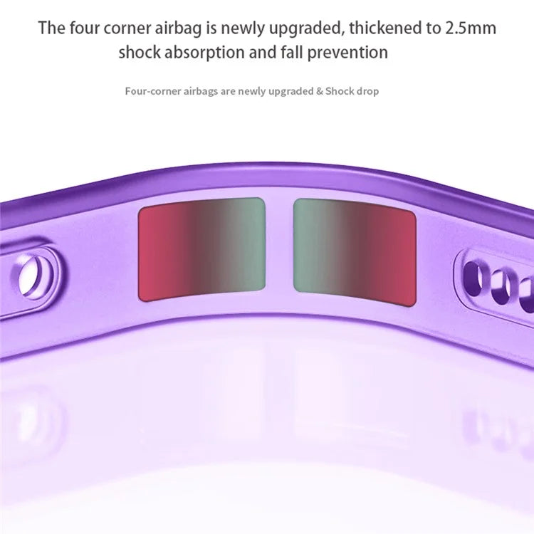 X-LEVEL Clear Matte Reinforced Corners Shockproof Soft TPU Airbag Cover for iPhone 13 6.1 inch