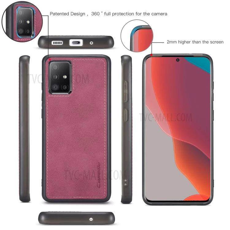 CASEME 018 Series Leather Shell for Samsung Galaxy A51 SM-A515
