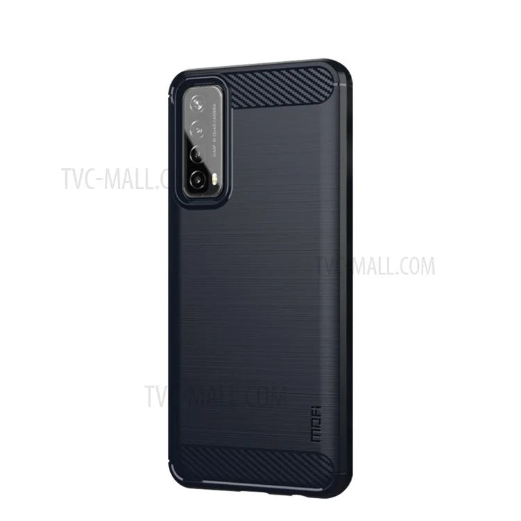 MOFI Carbon Fiber Brushed TPU Cover for Huawei P smart 2021/Y7a