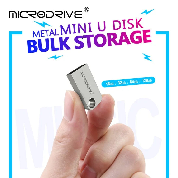 MICRODRIVE 128G Smart Chip USB 2.0 Flash Drive Mini Thumb Drive USB Stick