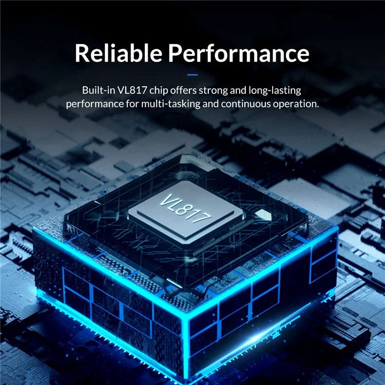 ORICO AT2U3-7AB 7 Ports USB3.0 5Gbps Data Transmission 5V/2.4A Phone Charging Dock Aluminum Alloy + PC USB Hub Splitter with Individual SwitchesEU Plug
