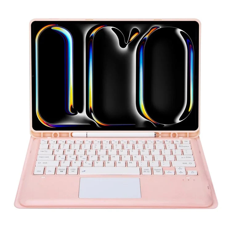 A14B-A For iPad Pro 13 (2024) Detachable Leather Tablet Case with Bluetooth Keyboard, Pen Slot