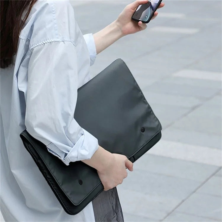 Multi-Layer Nylon Waterproof Bag for 15-inch Laptop Shockproof Carrying Case