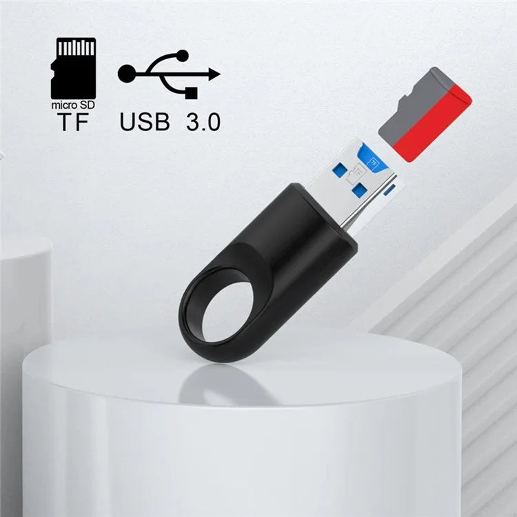 5Gbps High Speed USB 3.0 TF Card Reader Memory Card Reader Adapter for Computer, Tablet, Dashcam