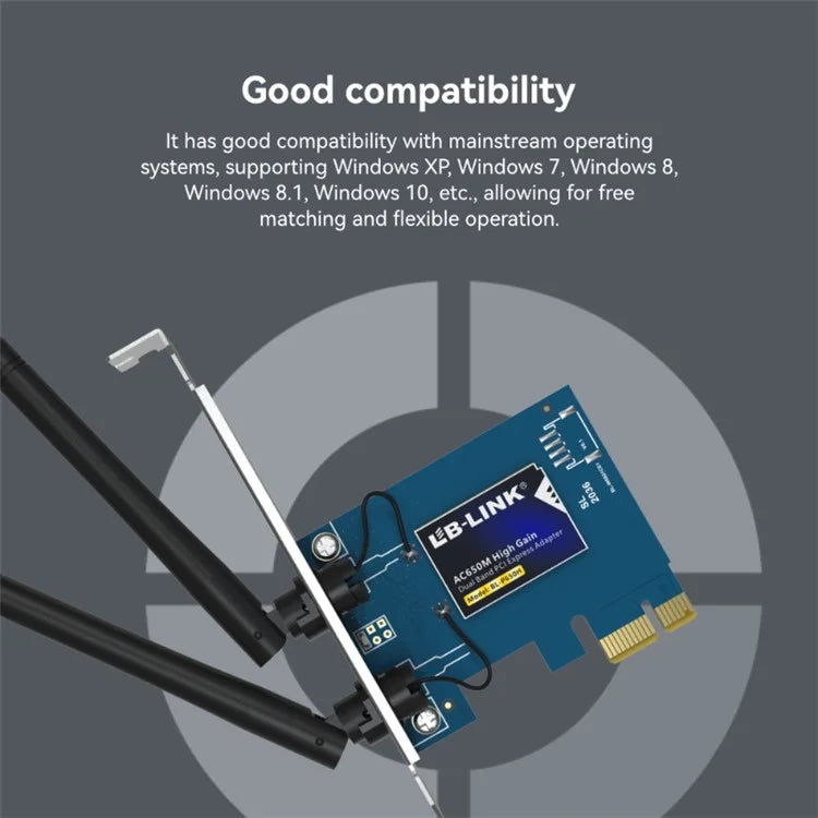 LB-LINK BL-P650H WiFi AC Network Card PCI-E 2.4G / 5G Dual-band Computer Wireless Network Adapter