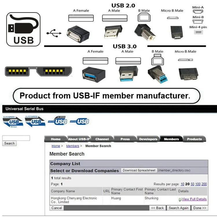 U3-075-MM 0.3m USB 3.0 Male to Micro 3.0 B Male Cable 5Gbps Data Transfer Converter for Disk SSD (Silver Shell)