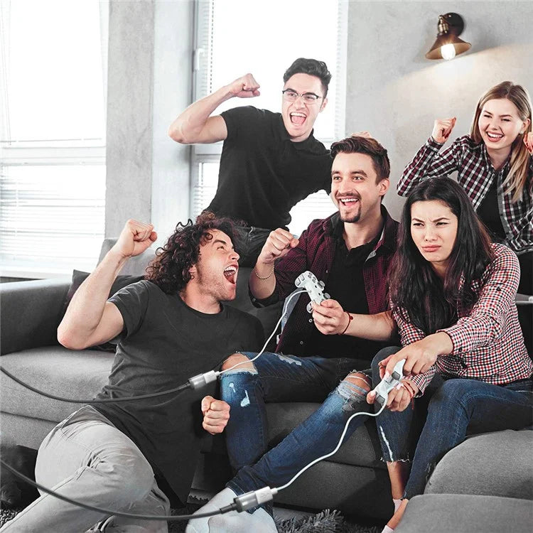 JUNSUNMAY 1m USB 3.0 Male to Female 2A Charging Extension Cord 5Gbps Data Transfer Nylon Cable