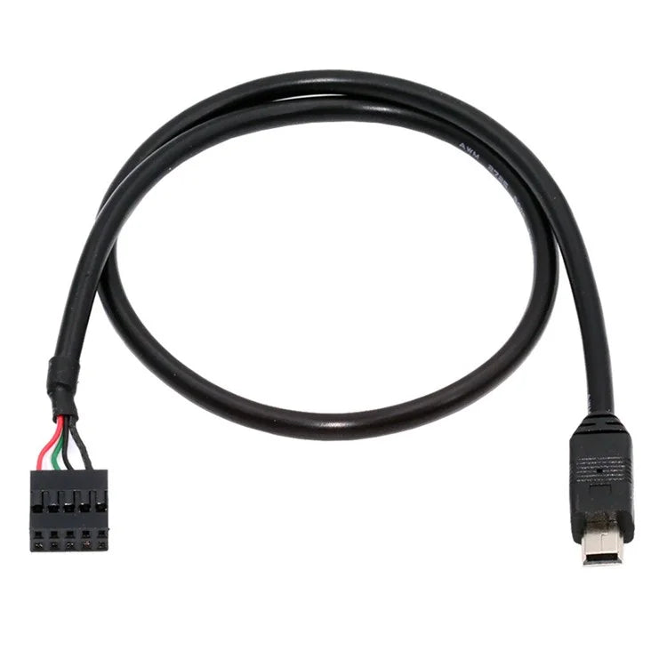 U2-018-MN 50cm USB 2.0 Motherboard 9Pin to Mini USB 5Pin Cable for Mini Monitor Sensor Panel Camera
