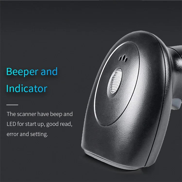 WHS22 Bluetooth 2.4G Wireless Barcode QR Code Scanner Handheld Bar Code Reader