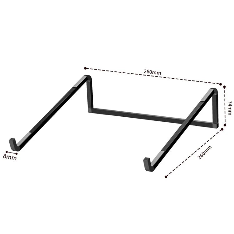 D0019 Portable Foldable Desktop Notebook Stand Aluminum Alloy Laptop Heighten Cooling Bracket