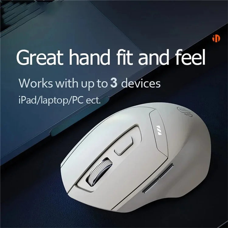 INPHIC DR6 Bluetooth 4.0 / Bluetooth 5.0 / 2.4G Wireless Mouse Home Office Computer Laptop Mute Mice