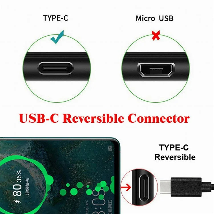 U2-010-CM 2Pcs / Set USB 2.0 B Type Female to Type-C Male Angled + Straight Extension Adapter for Printer Phone Disk