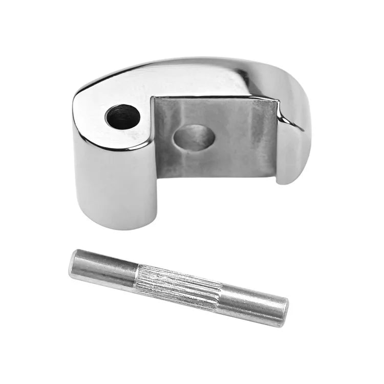 LYXM157 For Xiaomi M365 Electric Scooter Front Folding Hook Lock 304 Stainless Steel Buckle Latch Kit - Silver