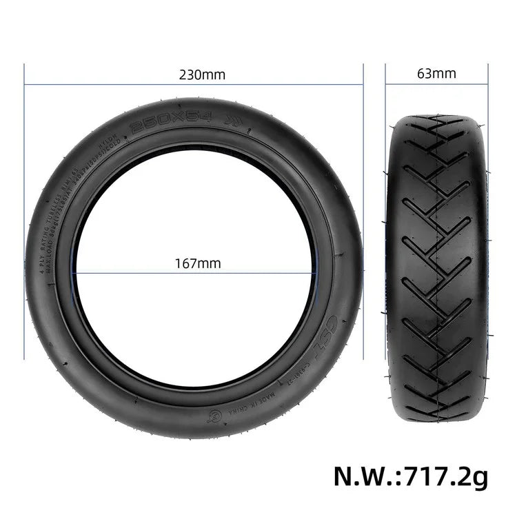 CST For Xiaomi Electric Scooter 4 / 4 Pro / 4 Lite 10-inch Rubber Tyre Self Repairing Vacuum Tire