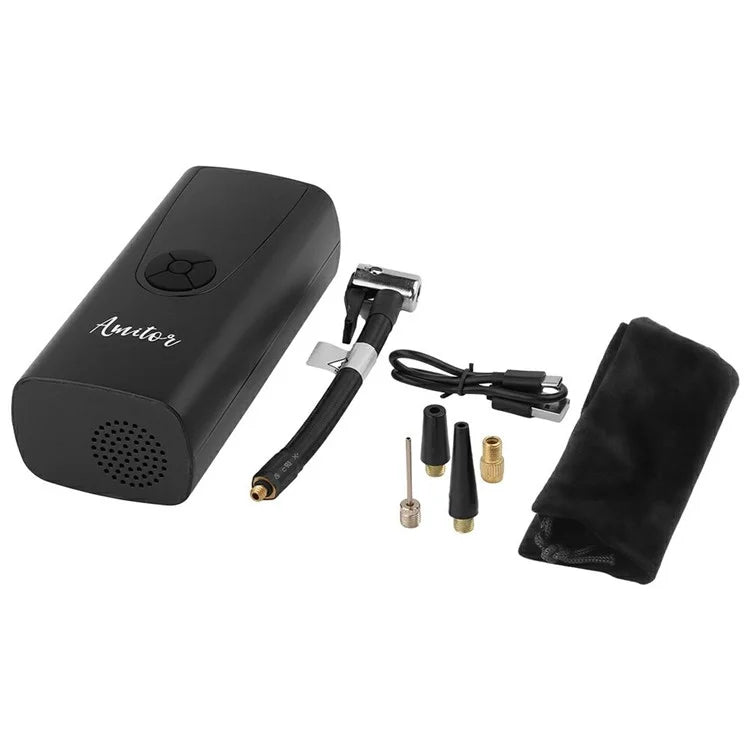 AMITOR Electric Air Pump Digital Display Wireless Car Motorcycle Bike Tire Inflator 6000mAh Power Bank