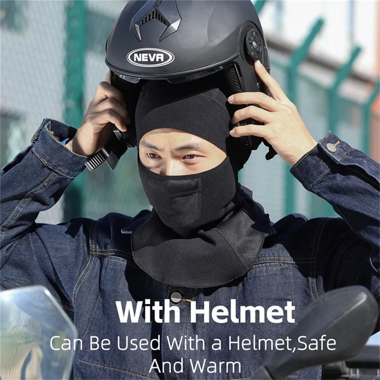 WEST BIKING YP0201407 Breathable Warm Hood Motorcycle Helmet Mask Full Face Mask for Winter Riding
