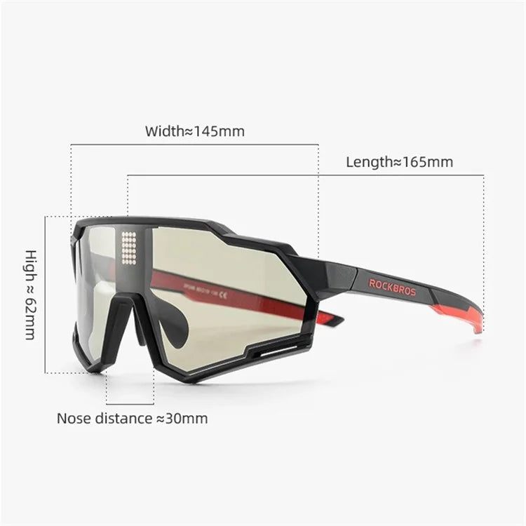ROCKBROS SP280 Smart Chip Photochromic Polarized Eyeglasses Outdoor Cycling Hiking Glasses
