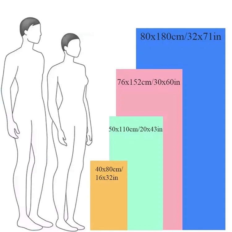 WY1003 40x60cm Double-Sided Quick-Drying Towel Microfiber Sports Fitness Yoga Beach Towel