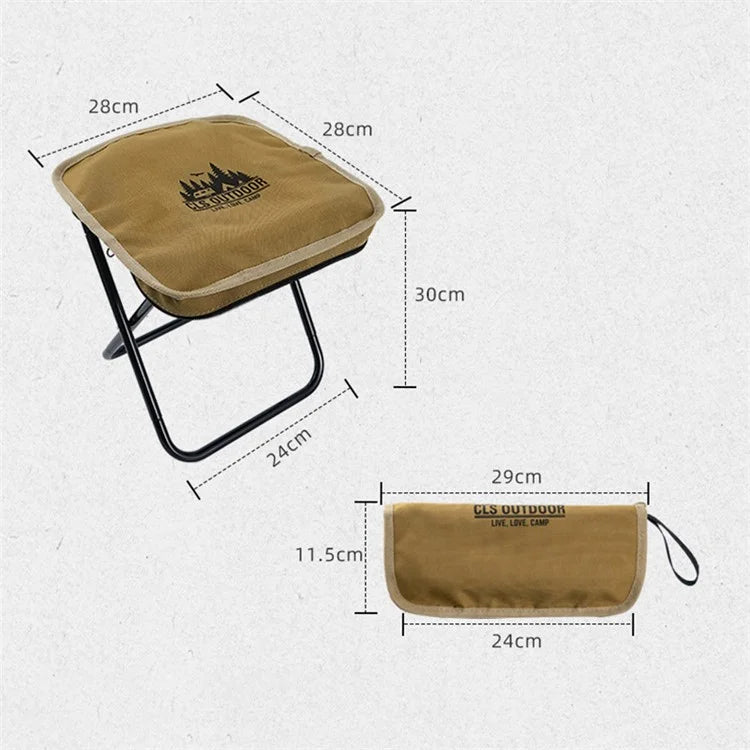 CLS Oxford Cloth+Aluminum Alloy Folding Camping Chair with Storage Bag, Size: M