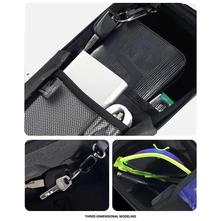 WILD MAN GD6X 2L Electric Scooter Hanging Bag EVA Hard Shell Bicycle Bag for Phone, Repair Tools