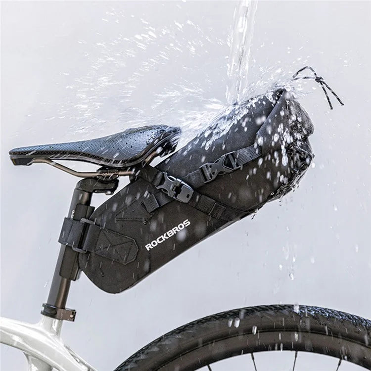 ROCKBROS AS-060 3L Bike Bag Waterproof Saddle Bag Cycling Foldable Tail Rear Bag