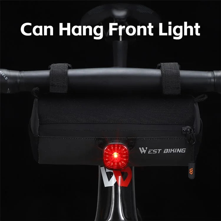 WEST BIKING YP0707361 Reflective 1L Mountain Bike Handlebar Bag with Shoulder Strap
