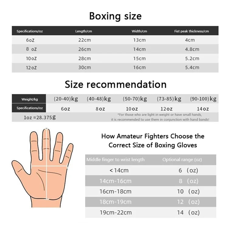 AIBEIJIAN 10oz Kickboxing Gloves Teenager Breathable Boxing Training Gloves