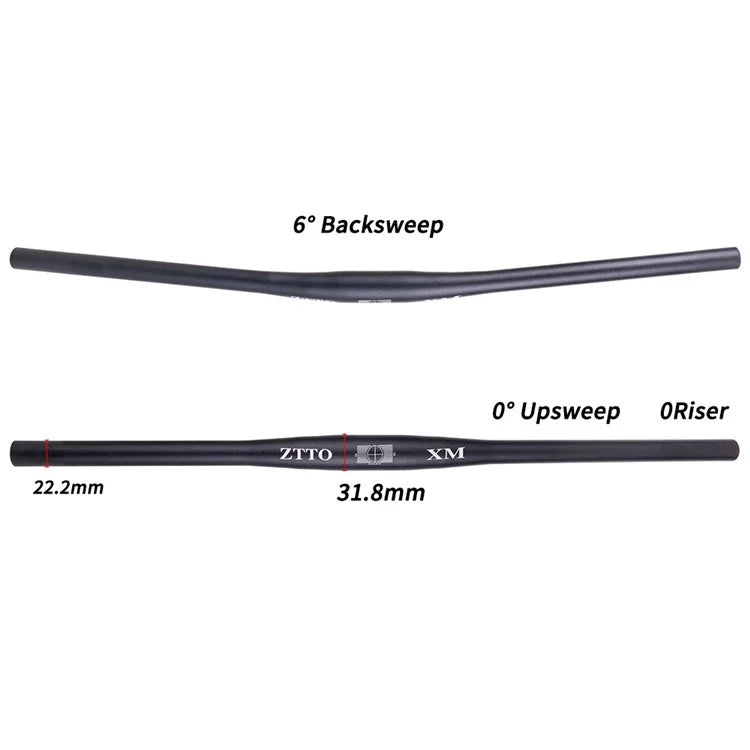 ZTTO 31.8mm x 720mm / 780mm Aluminum Alloy Bicycle Handlebar MTB Bike Straight Bar