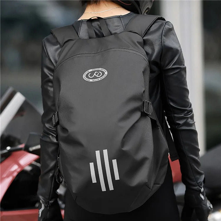 WOSAWE MB026 Motorcycle Helmet Backpack Waterproof Oxford Cloth Shoulder Bag, 36x25x50cm