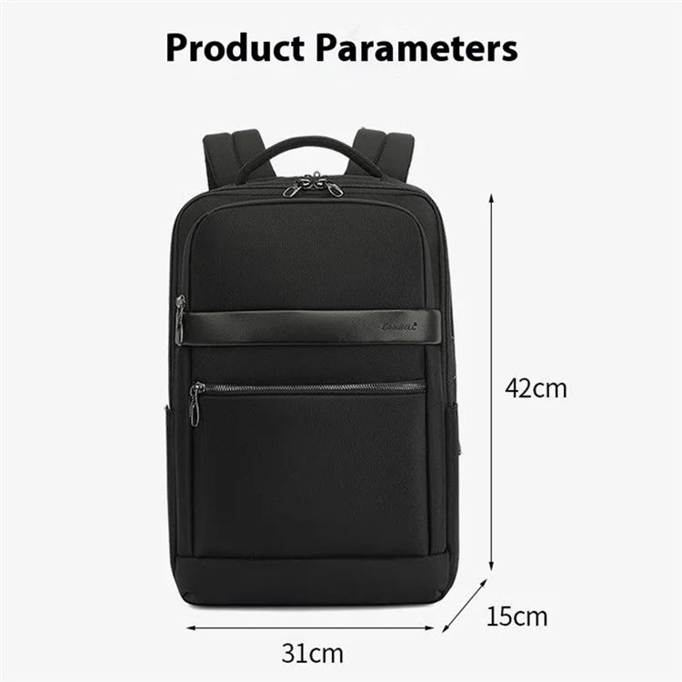 COOLBELL CB-8281 Business Men Shoulder Bag Travel Laptop Backpack with USB Charging Port