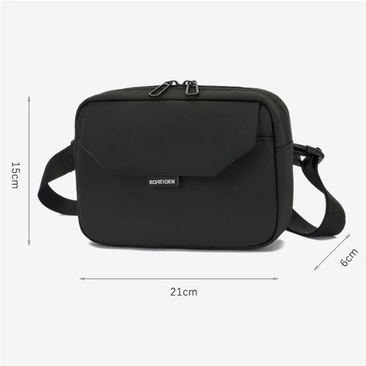 BOREIDEN BD1428 Men's Crossbody Bag Waist Pack Oxford Cloth Daypack Messenger Bag