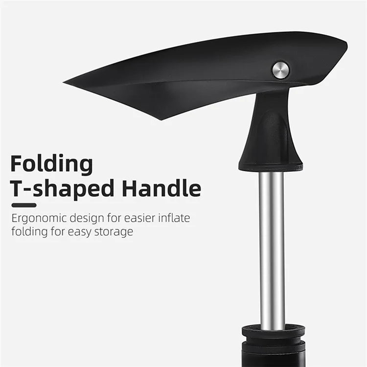 WEST BIKING YP0711162 Mini Bicycle Pump with Pressure Gauge, Portable Bike Tire Inflator