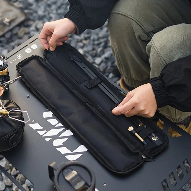 SHINETRIP A484-H00 Portable Outdoor Light Bracket Desk Light Stand with Hook 8 Adjustable Height