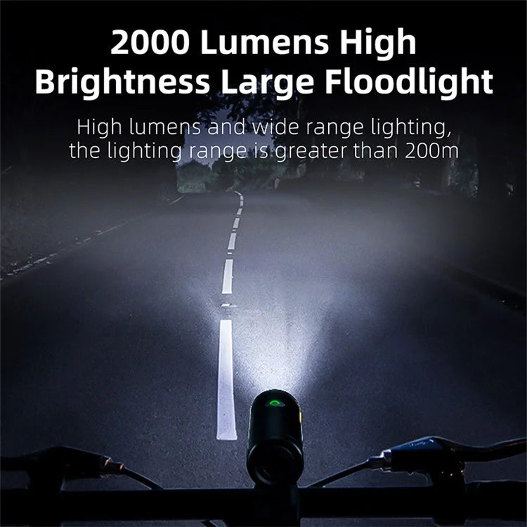 WEST BIKING YP0701399 800 Lumen LED Bike Front Light Rechargeable Bicycle Night Cycling Safety Torch