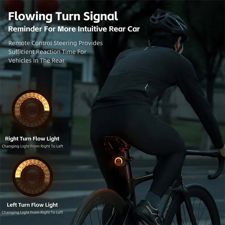 WEST BIKING YP0701420 Smart Sensing Bike Light Colorful LED MTB Taillight Warning Lamp
