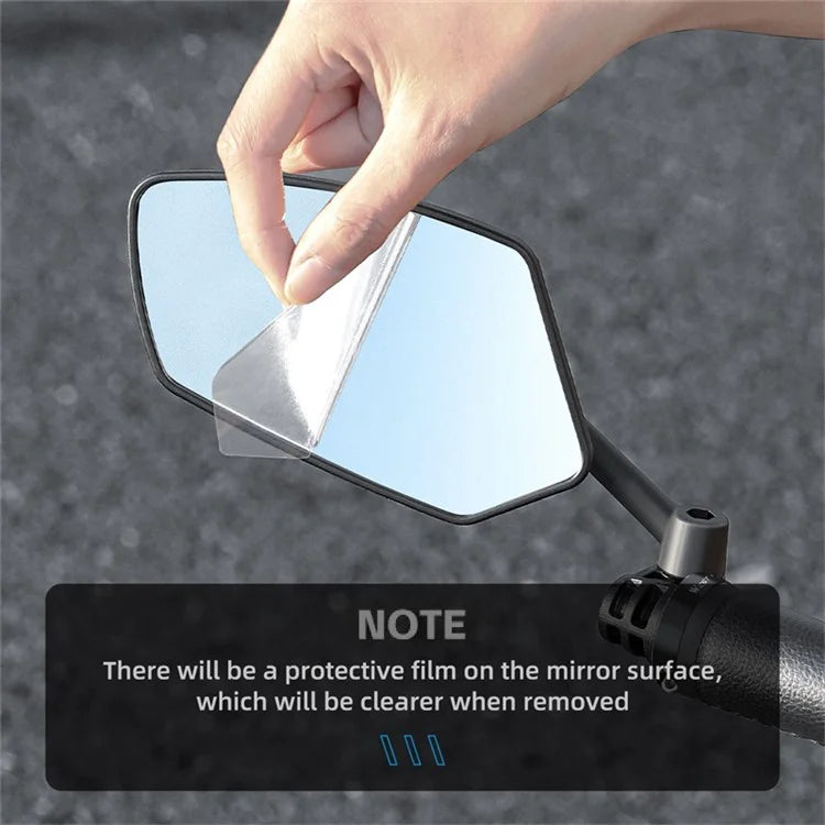 WEST BIKING YP0720048 1Pc Bike Handlebar End Rotatable Rearview Mirror Bicycle Safety Rearview Mirror