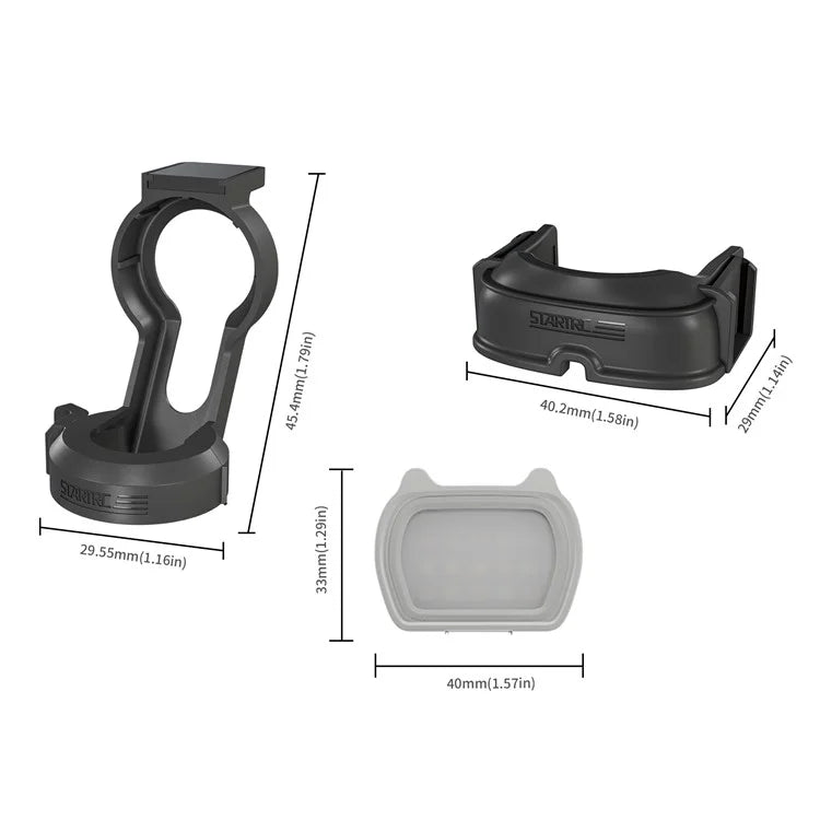 STARTRC 1140712 For DJI Osmo Pocket 3 Cat Ear Design LED Fill Light 3 Modes Magnetic Camera Fill Lamp
