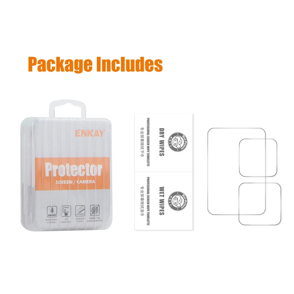 GoPro HERO13 ENKAY HAT PRINCE High Aluminium-silicon Glass Film 0.2mm 9H Camera Lens + Screen Protector Set - Transparent