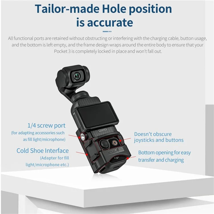 STARTRC 1134483 For DJI Osmo Pocket 3 Camera Fixed Bracket Multifunctional Expansion Adapter