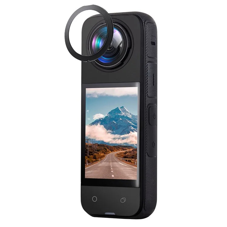 2Pcs for Insta360 X4 Panoramic Camera Rotating Optical Tempered Glass Lens Protector