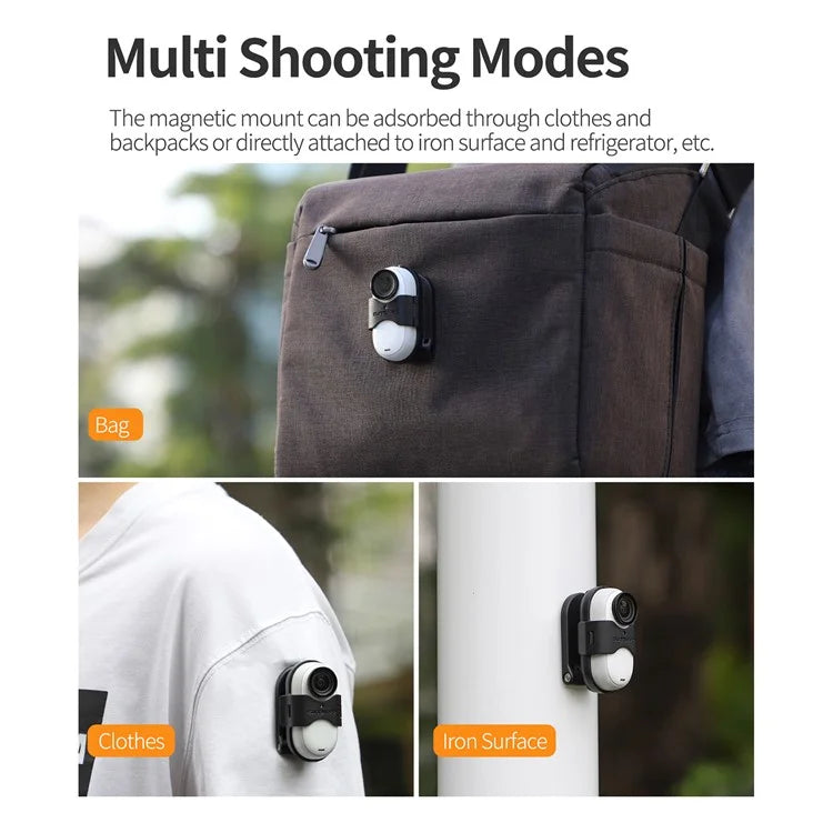 SUNNYLIFE IST-ZJ780 Magnetic Neck Mount for Insta360 GO 3 Hand Free Camera Neck Holder