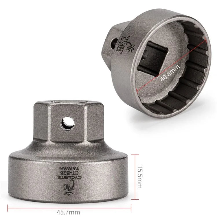 CYCLISTS CT-B26 For 41mm 16 Teeth Bike Bottom Bracket Alloy Steel Removal Tool