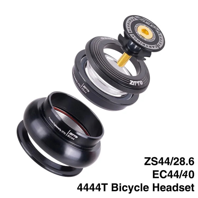 ZTTO ZS44 4444T Bike Headset Straight Tube Frame to Tapered Tube Fork Bicycle Headset