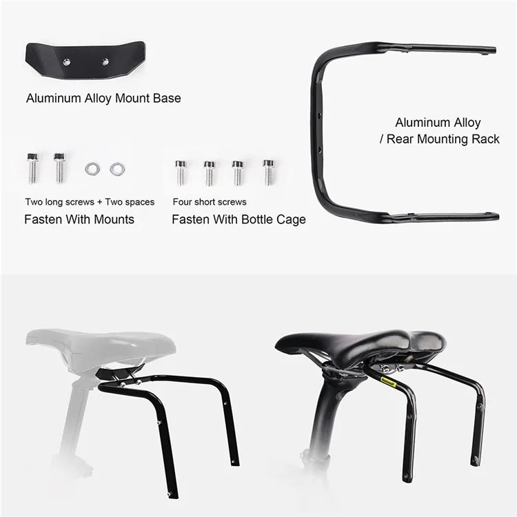 RHINOWALK Aluminum Alloy Bicycle Saddle Bag Stabilizer Support for Saddle Bag Anti Shaking
