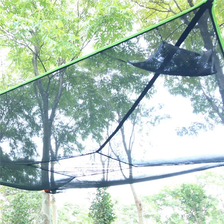 Camping Square Hammock Tree Hanging Bed, Unfolded Size: 3x3x3m - Black