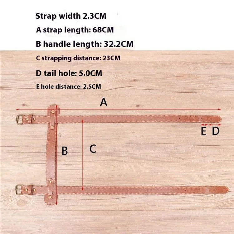 AOTU Outdoor Picnic Blanket Rug Carrying Belt Adjustable Picnic Mat PU Leather Strap