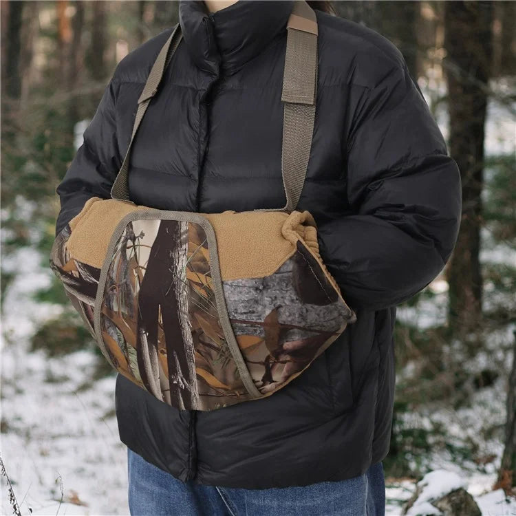 MYDAYS OUTDOOR 850908 47x27cm Camouflage Hand Muff with Clear Window for Winter Hunting