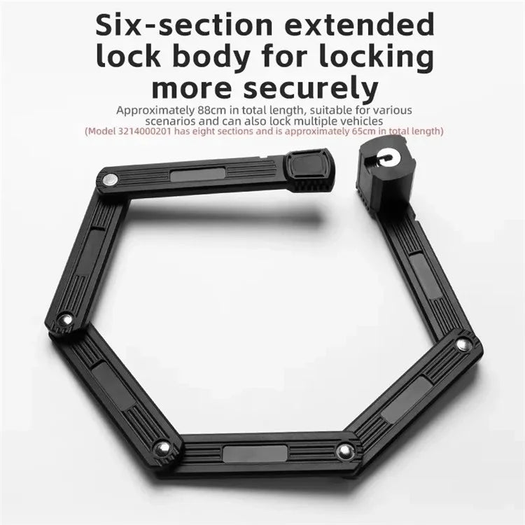 ROCKBROS LKXR2010 Bike Lock Anti-Theft Folding Bike Code Lock for ebike Bike Scooter