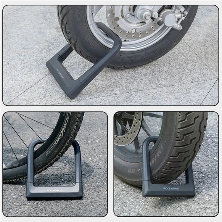 ROCKBROS Anti-Theft Bike Motorcycle Lock High Security Alloy Steel U-Shape Electric Bike Lock