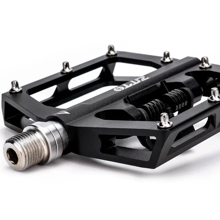 ZTTO STPD15 1 Pair Bicycle Anti-slip Pedals Aluminum Alloy Bike Cycling SPD Flat Pedals with Cleats
